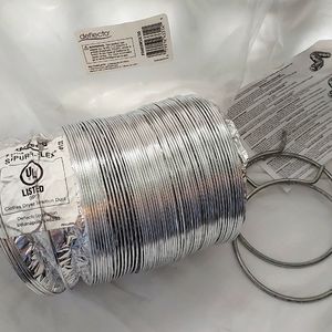 Deflecto Supurr-Flex  5ft Clothes Dryer Transition Duct Lightweight Aluminum
